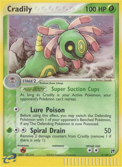 Cradily Pokemon card