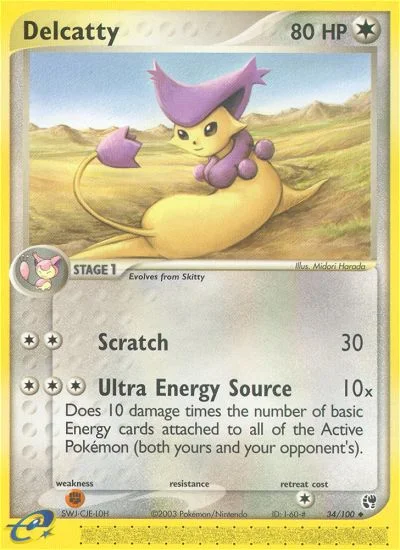 Delcatty Pokemon card