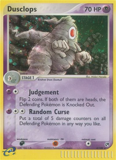 Dusclops Pokemon card