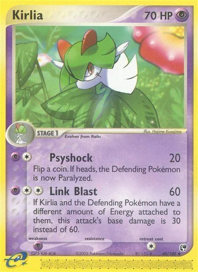 Kirlia Pokemon card