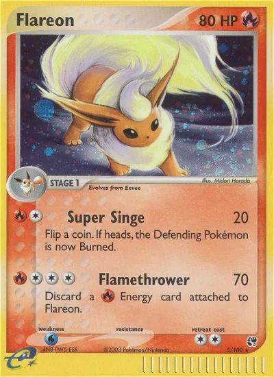 Flareon Pokemon card