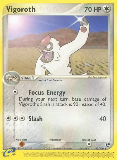 Vigoroth Pokemon card
