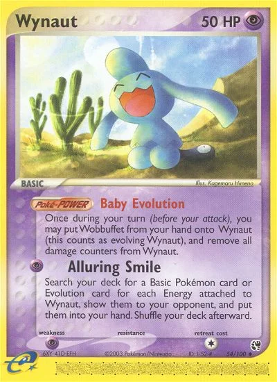 Wynaut Pokemon card