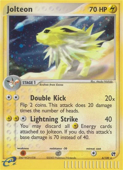 Jolteon Pokemon card