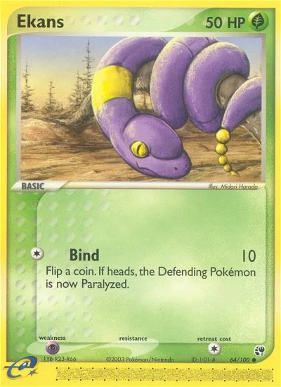 Ekans Pokemon card