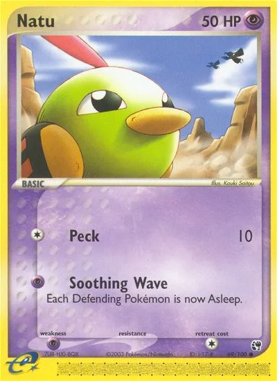 Natu Pokemon card