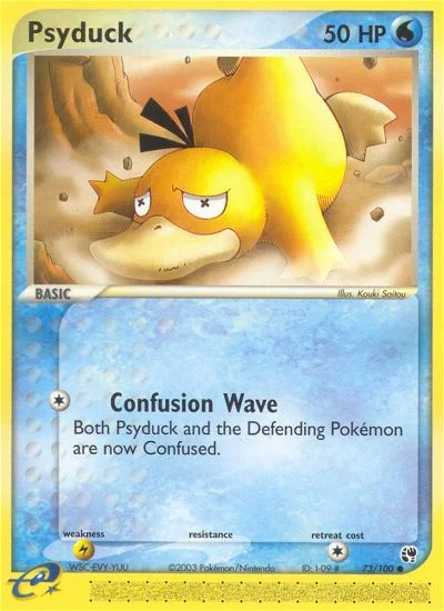 Psyduck Pokemon card