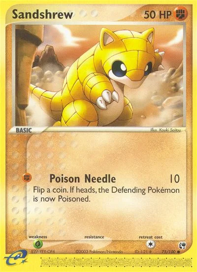 Sandshrew Pokemon card