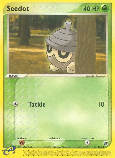 Seedot Pokemon card
