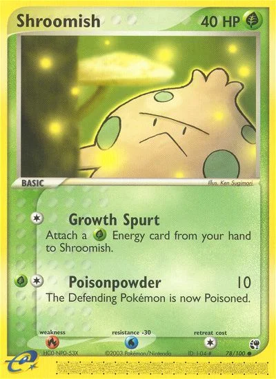 Shroomish Pokemon card