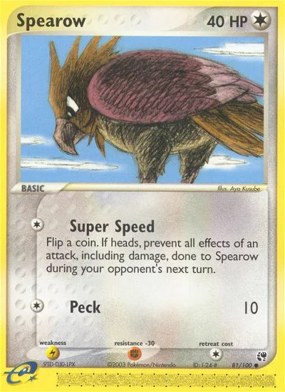 Spearow Pokemon card