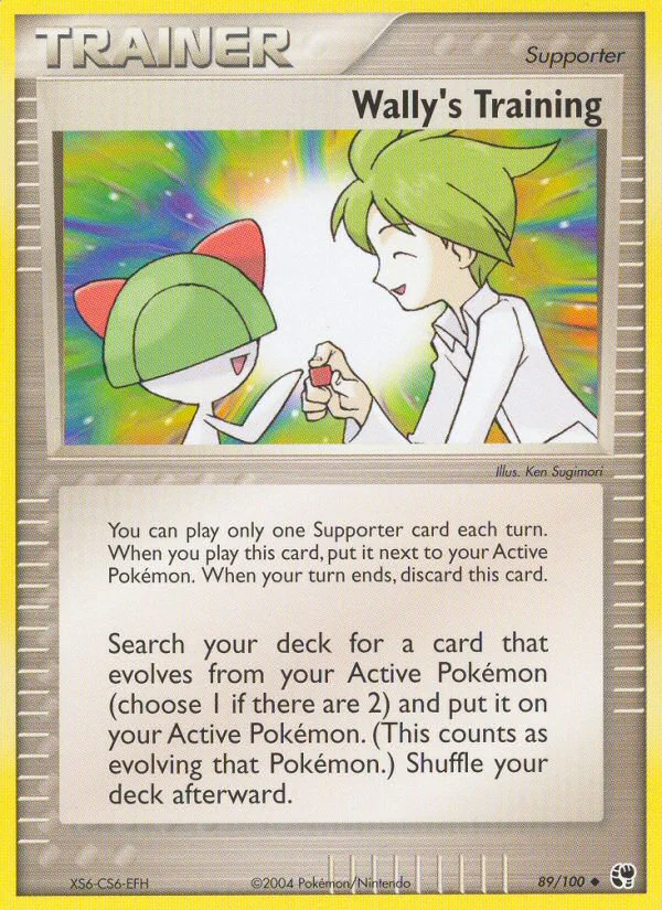 Wally's Training Pokemon card