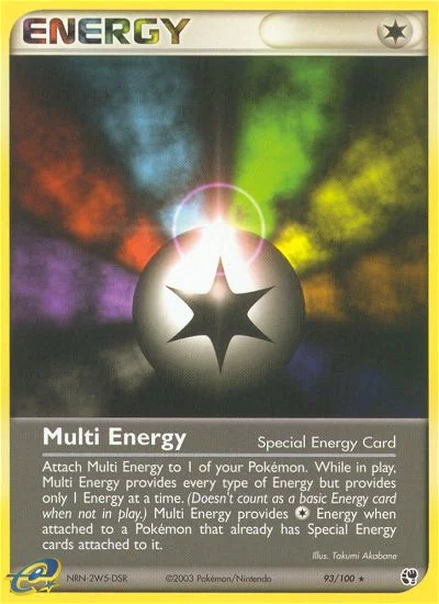 Multi Energy Pokemon card