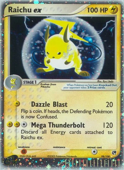 Raichu ex Pokemon card