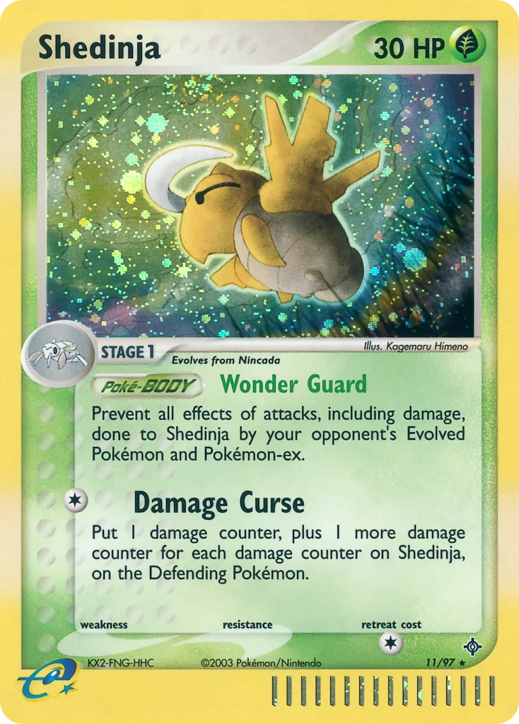 Shedinja Pokemon card