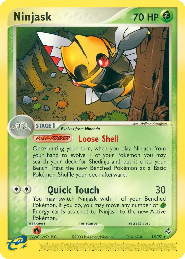 Ninjask Pokemon card
