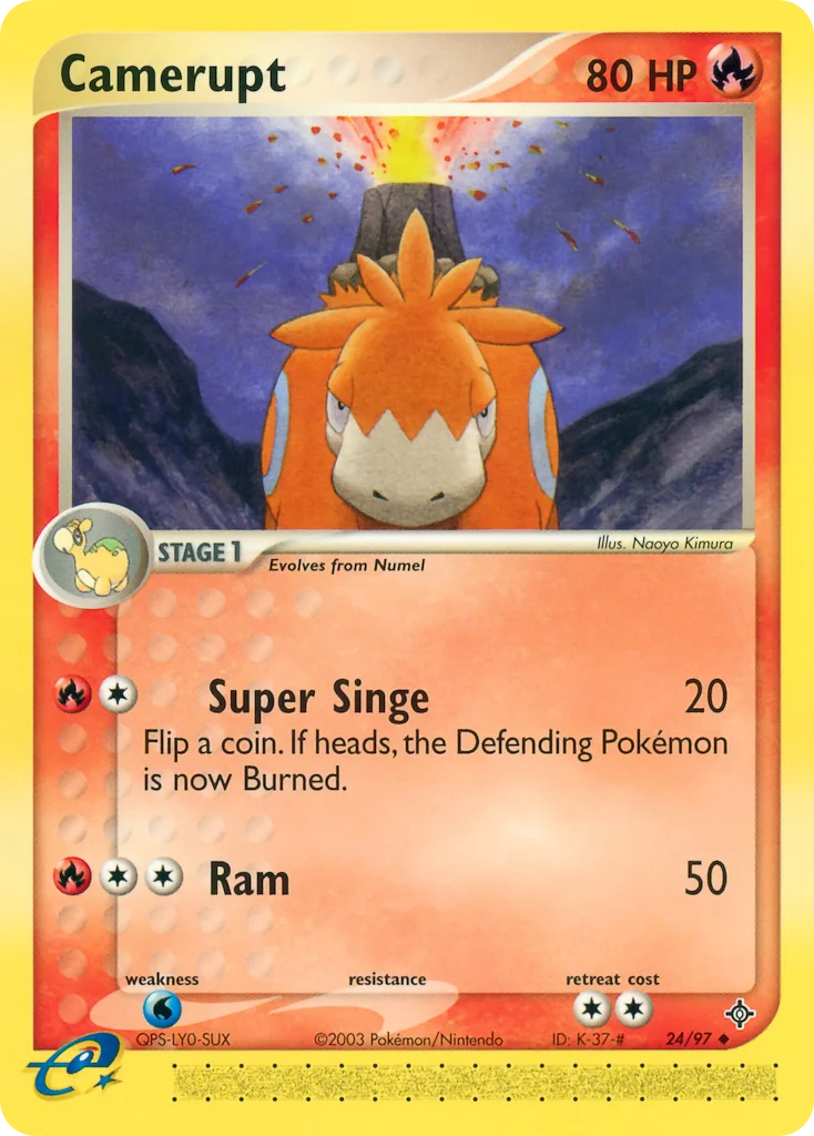 Camerupt Pokemon card