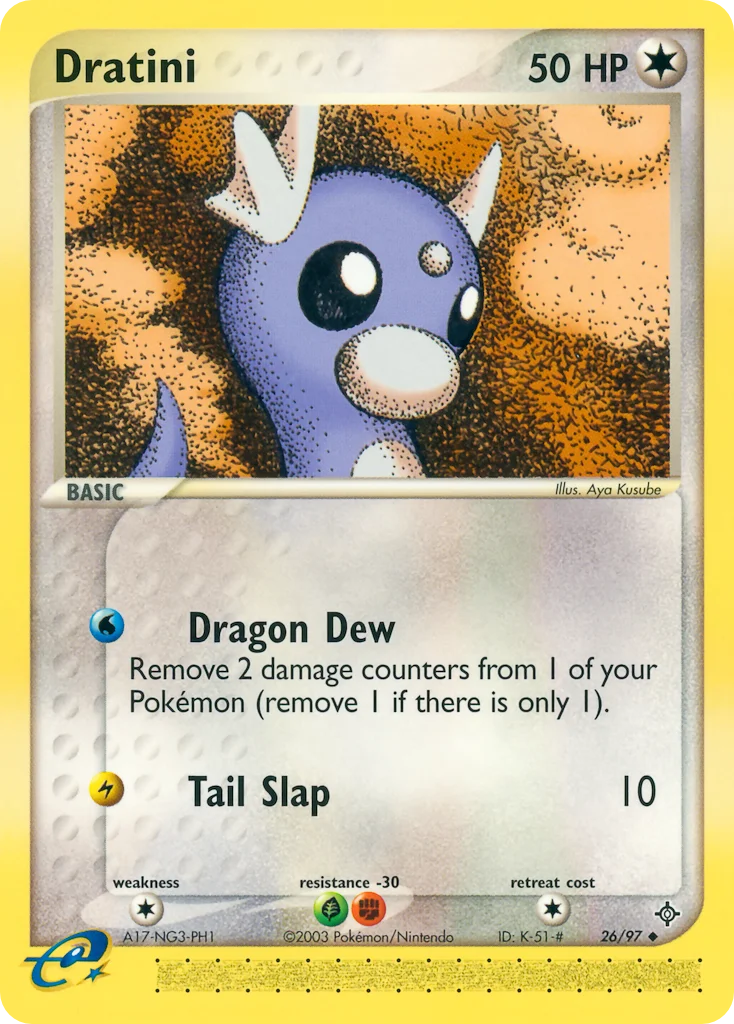 Dratini Pokemon card