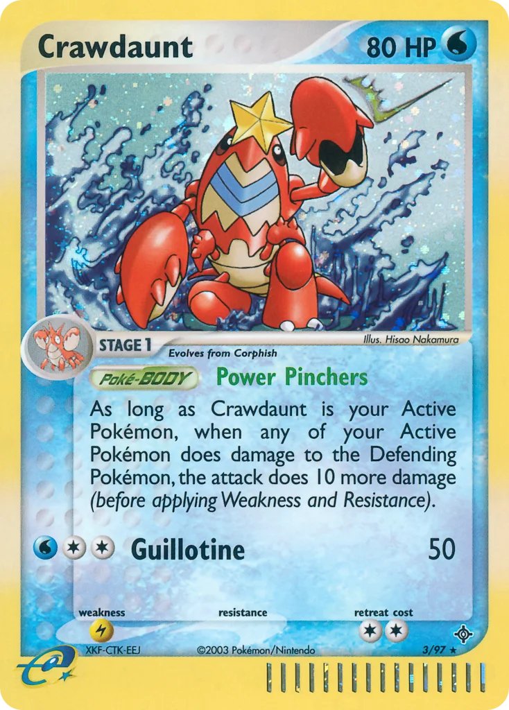 Crawdaunt Pokemon card