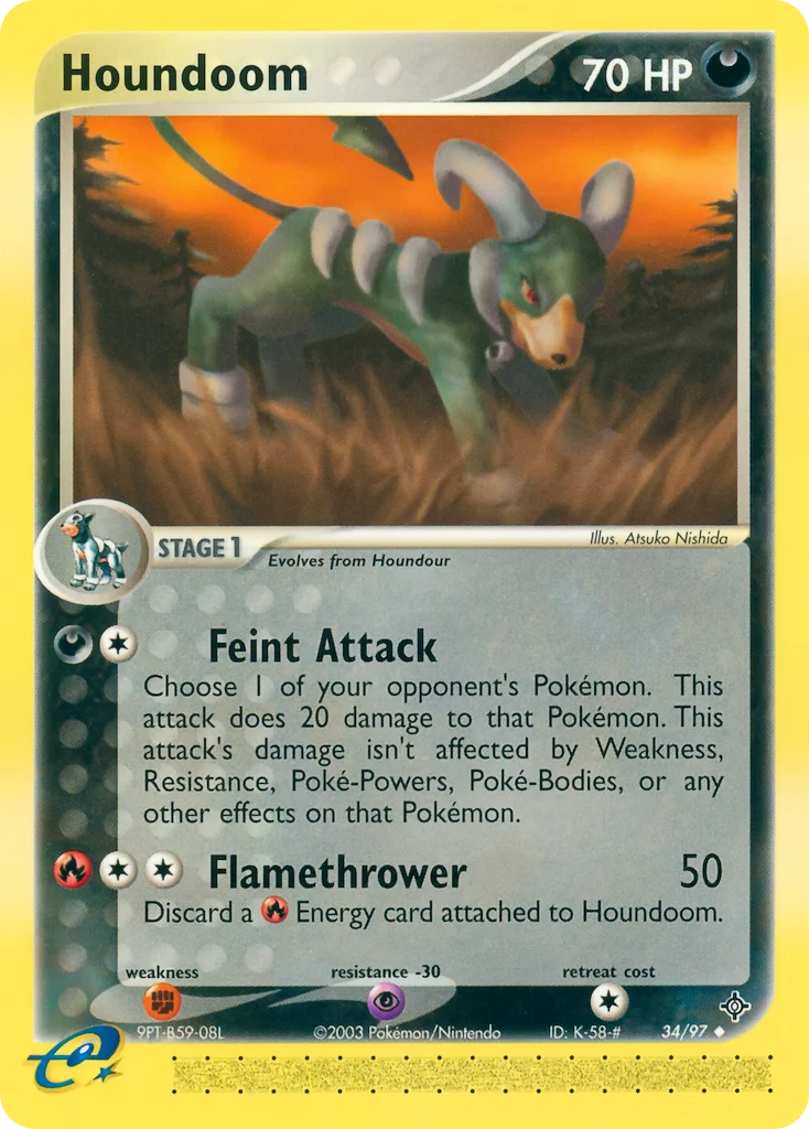 Houndoom Pokemon card