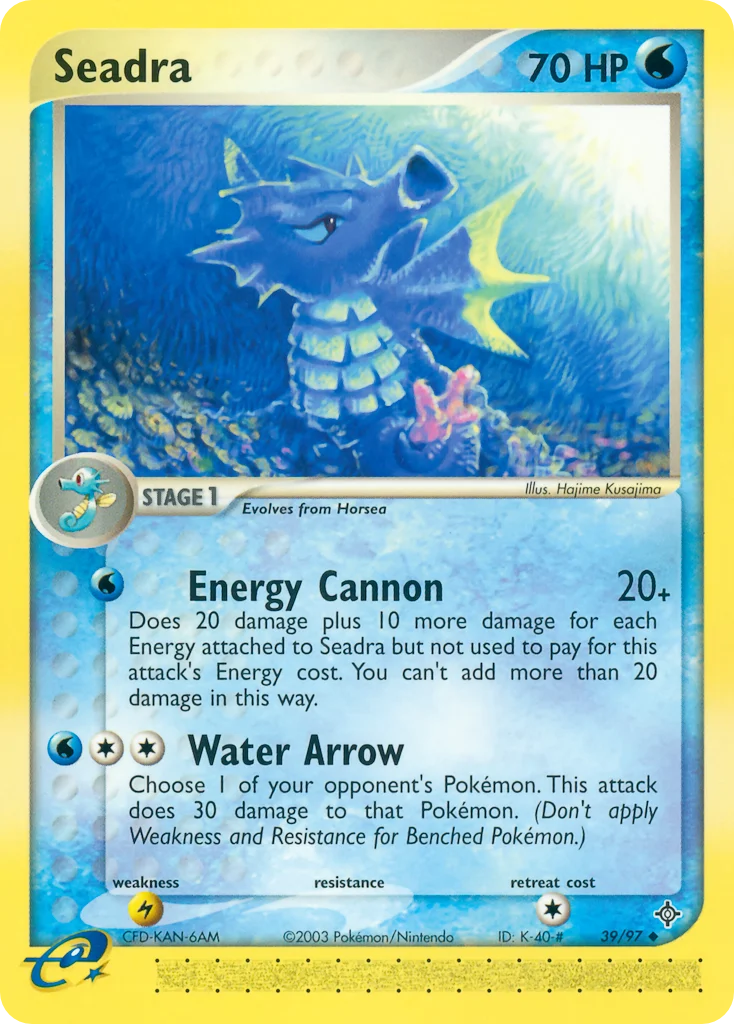 Seadra Pokemon card