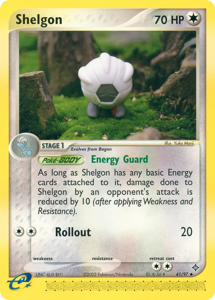 Shelgon Pokemon card