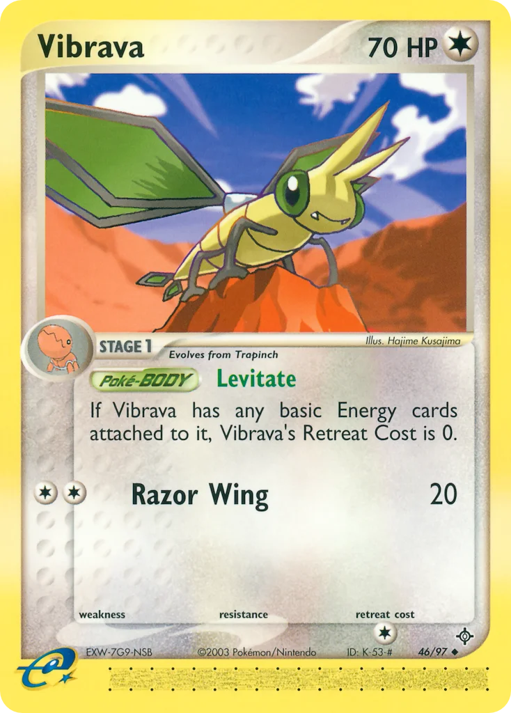 Vibrava Pokemon card