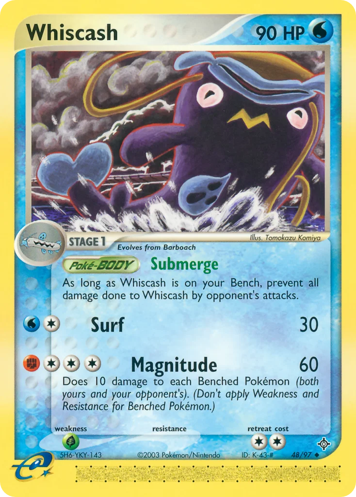 Whiscash Pokemon card