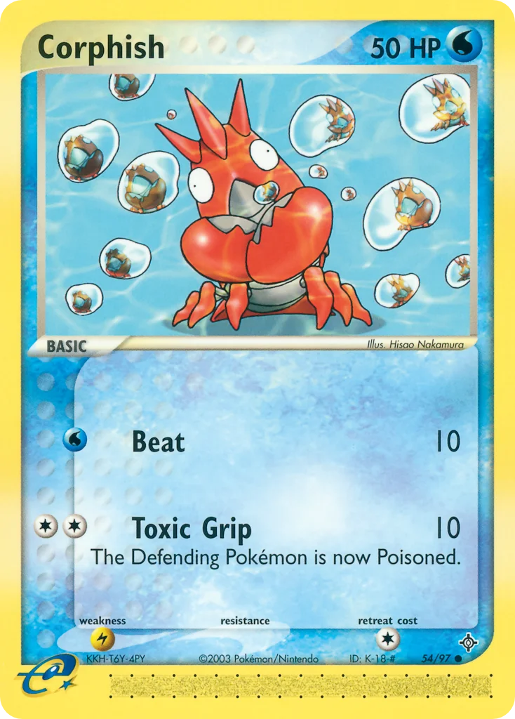 Corphish Pokemon card