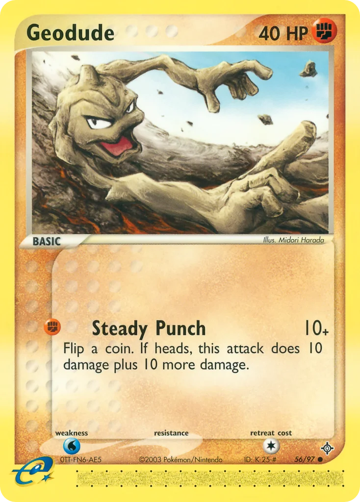 Geodude Pokemon card