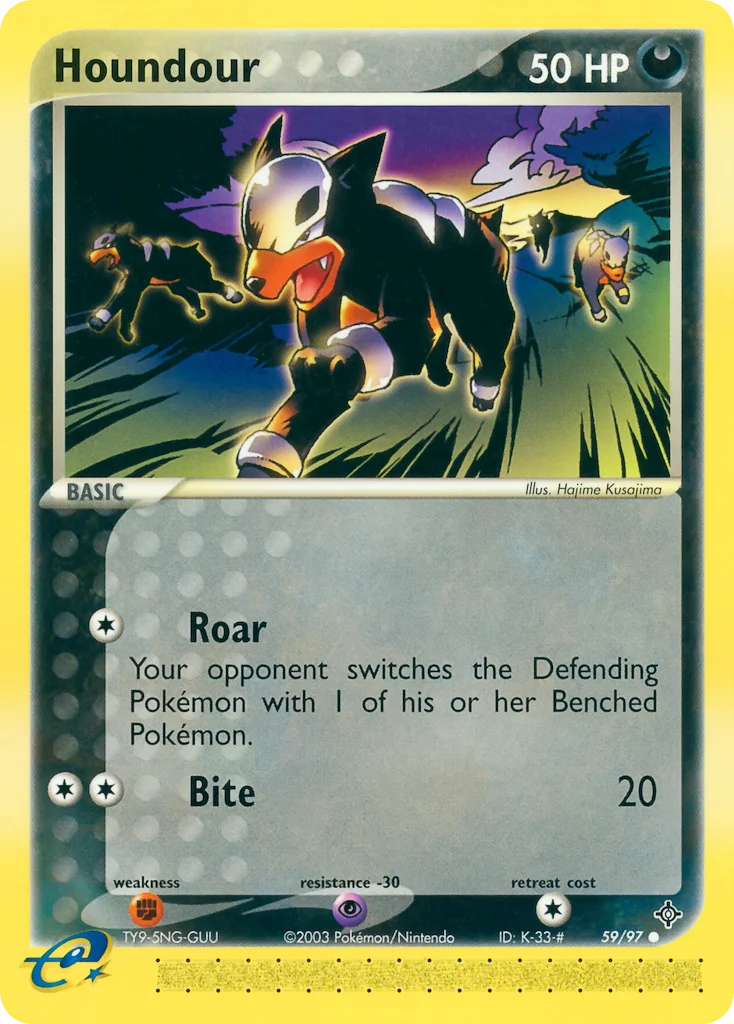 Houndour Pokemon card