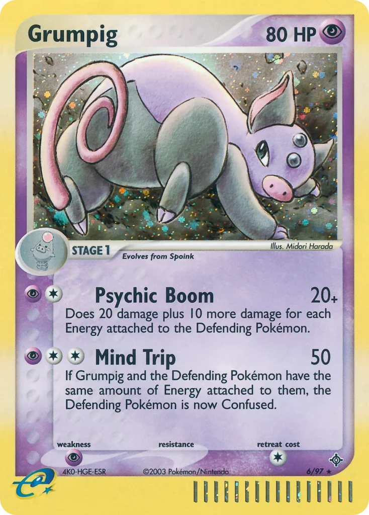 Grumpig Pokemon card