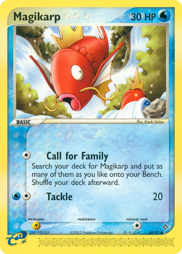 Magikarp Pokemon card