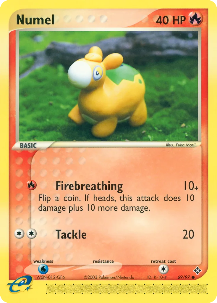 Numel Pokemon card