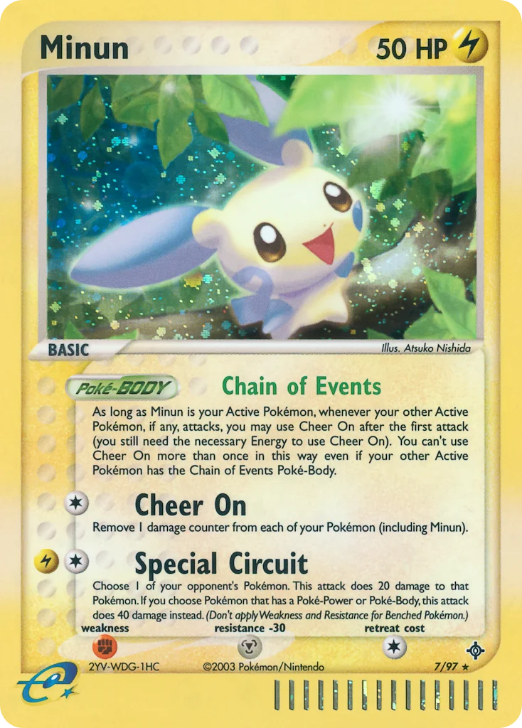 Minun Pokemon card