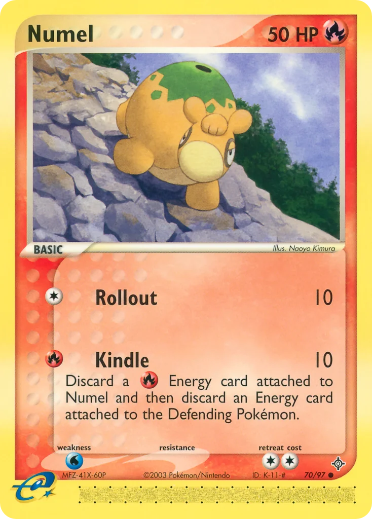 Numel Pokemon card