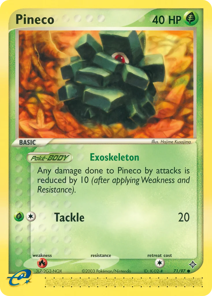 Pineco Pokemon card