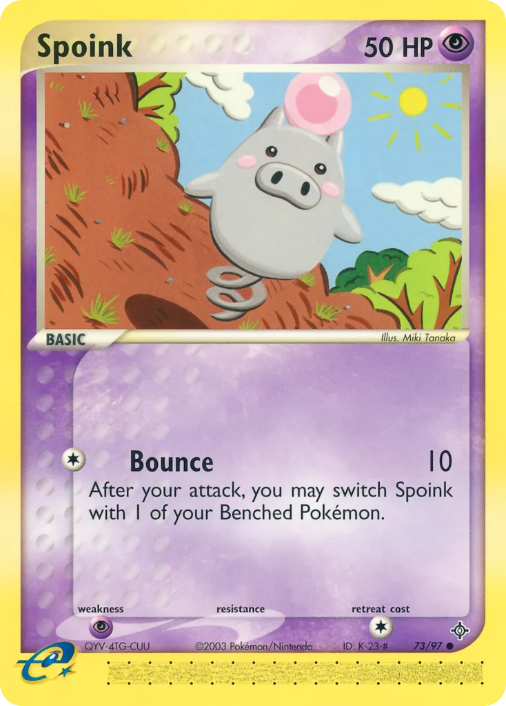 Spoink Pokemon card