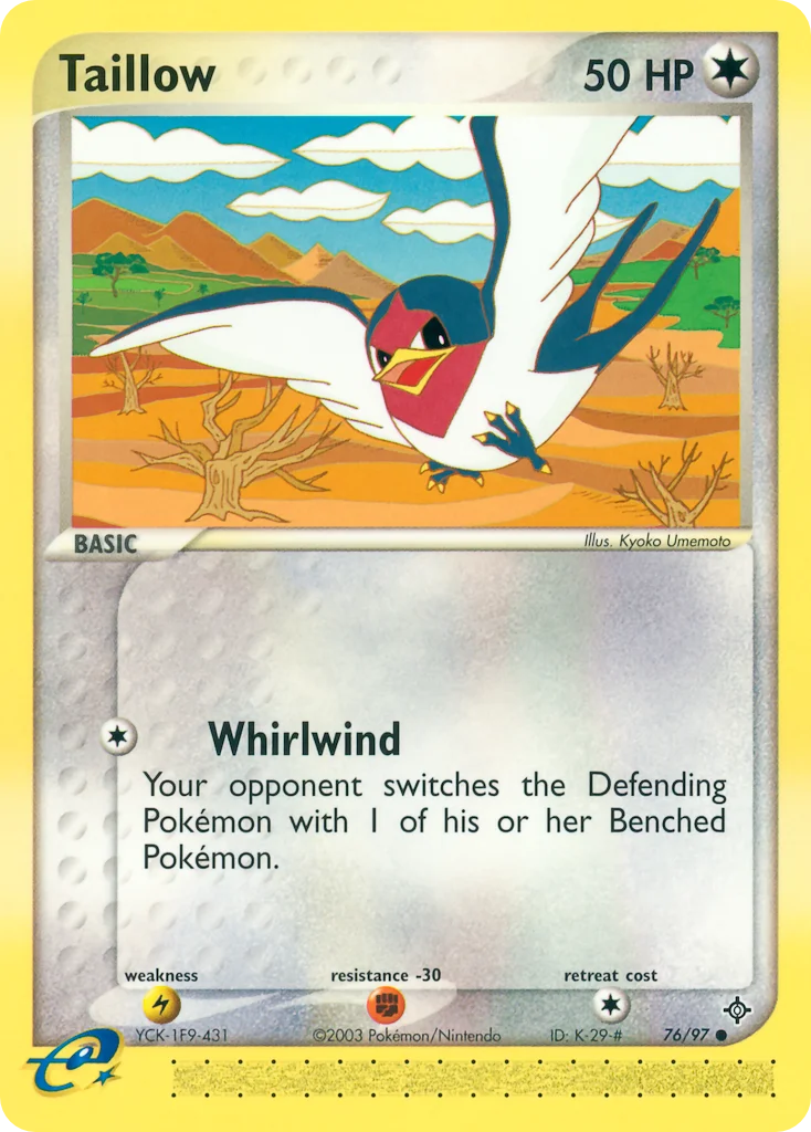 Taillow Pokemon card
