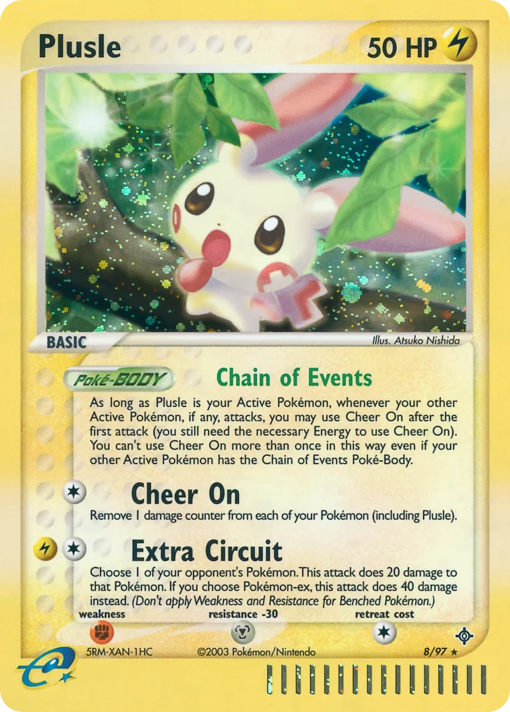 Plusle Pokemon card