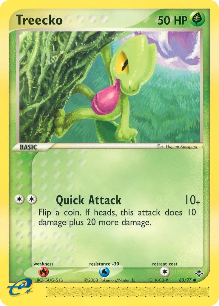 Treecko Pokemon card