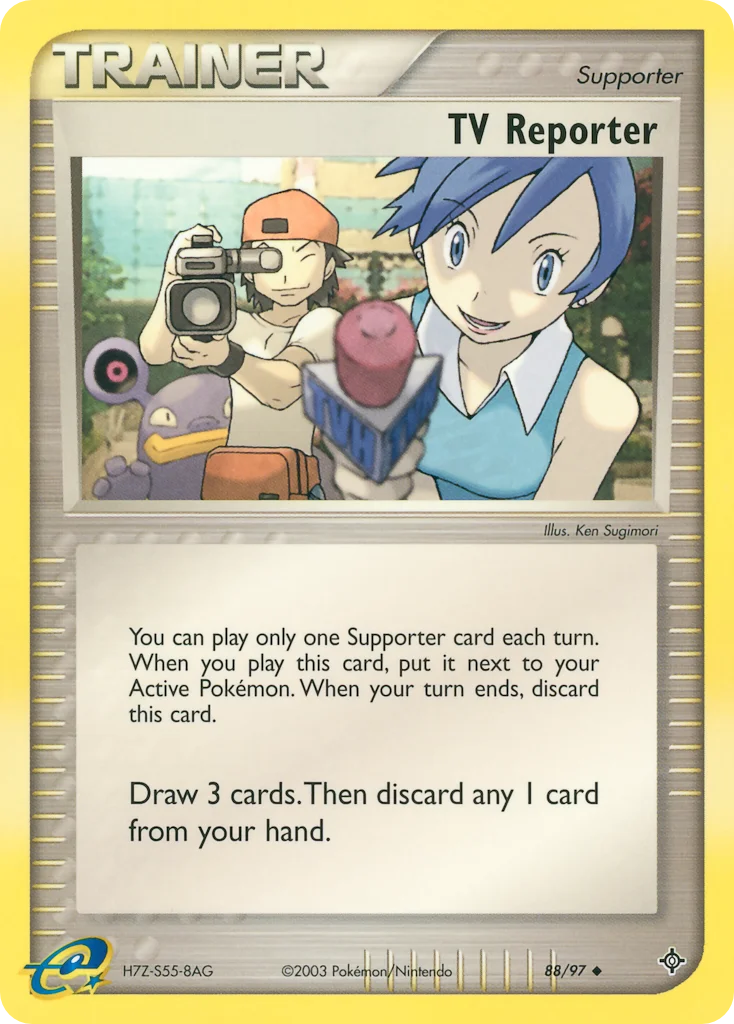 TV Reporter Pokemon card