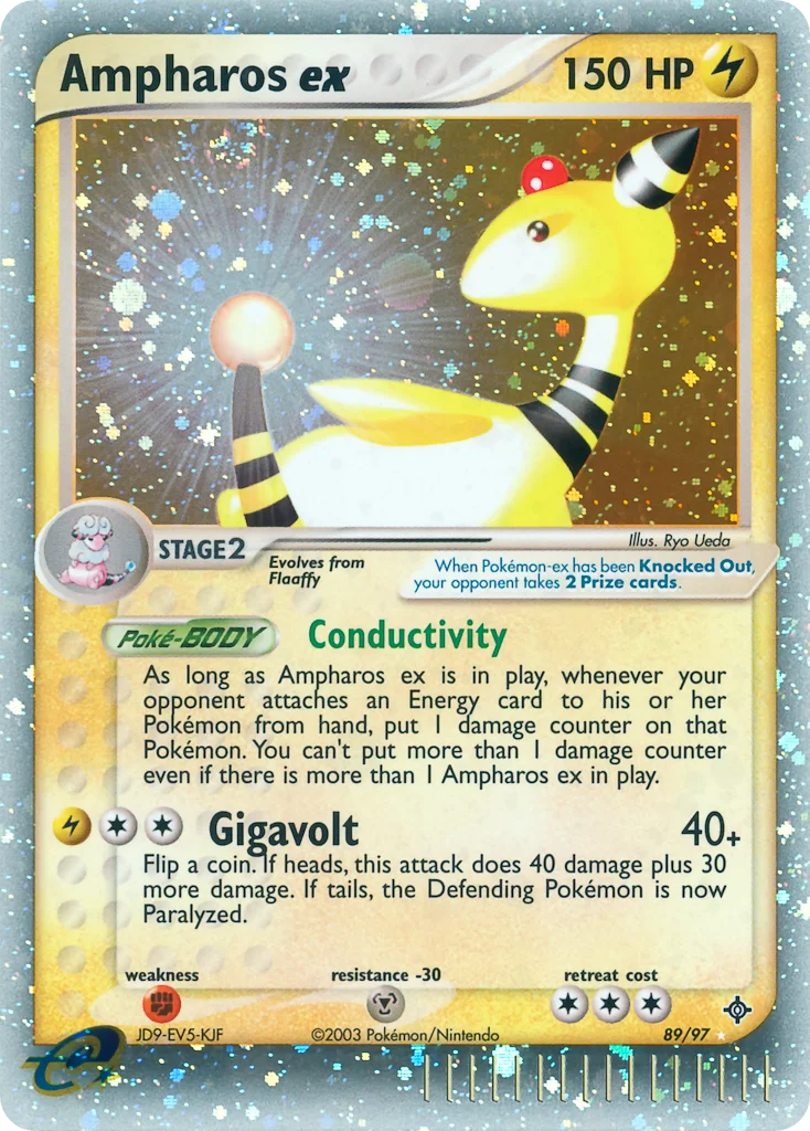 Ampharos ex Pokemon card