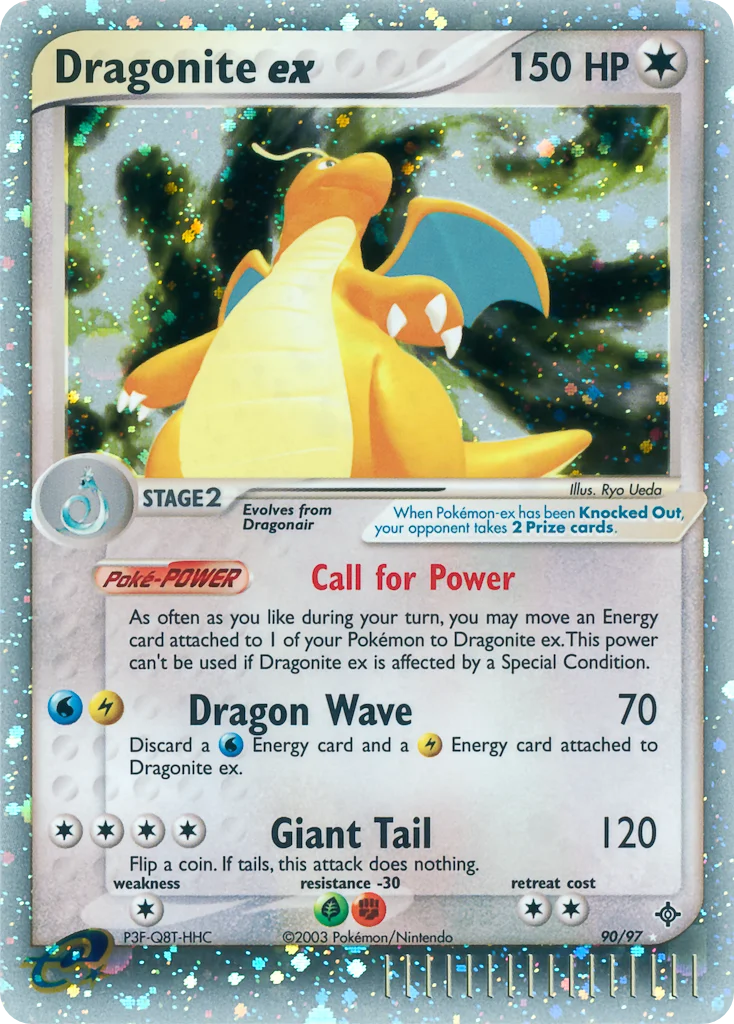 Dragonite ex Pokemon card