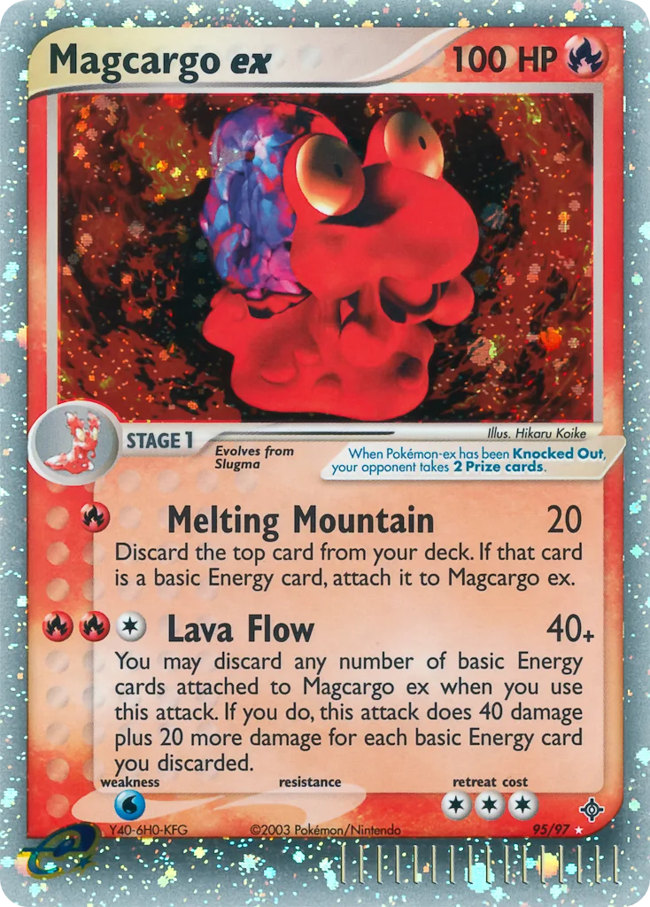 Magcargo ex Pokemon card