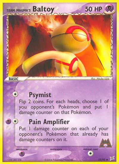 Team Magma's Baltoy Pokemon card