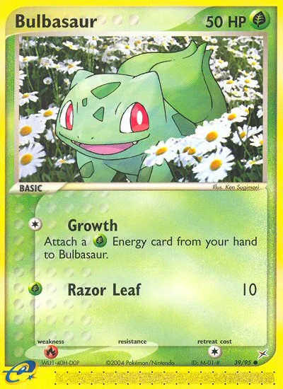 Bulbasaur Pokemon card