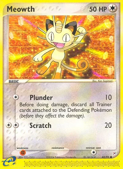 Meowth Pokemon card