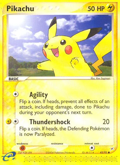 Pikachu Pokemon card