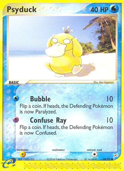 Psyduck Pokemon card
